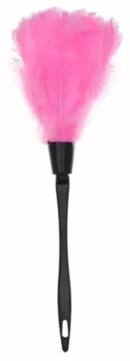 Щеточка горничной из розовых перьев