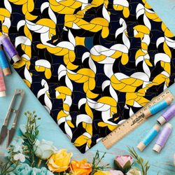 Ткань премиум бифлекс золотистый штамп