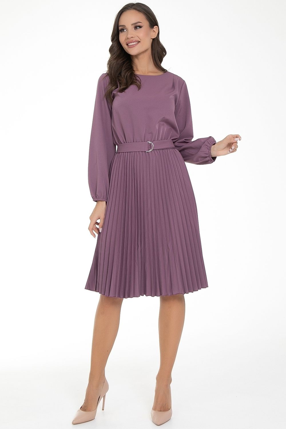 Платье Триумф (гофре,вайолет) Diolche (Акция)