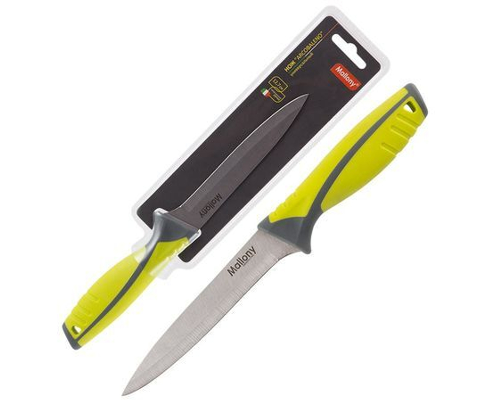 Нож универс. (лезвие 12,7см) с прорезинен. рукояткой ARCOBALENO MAL-03AR, 5522 Mallony