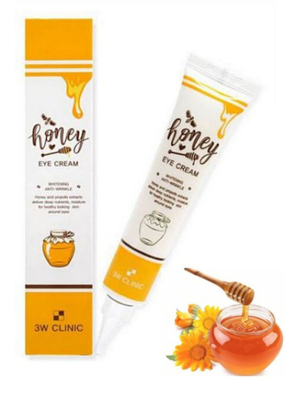 3W Clinic Крем для глаз питательный с экстрактом меда - Honey eye cream, 40мл