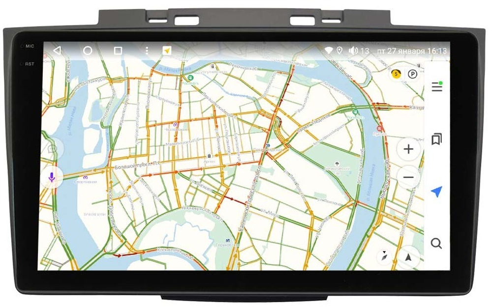 Магнитола для Great Wall Hover H3\H5 2014-2016 (прямоугольные воздуховоды) - Vaycar VA16-4215-2K на Android 13, 8-ядер, 2K QLED, ТОП процессор, CarPlay,4G SIM-слот