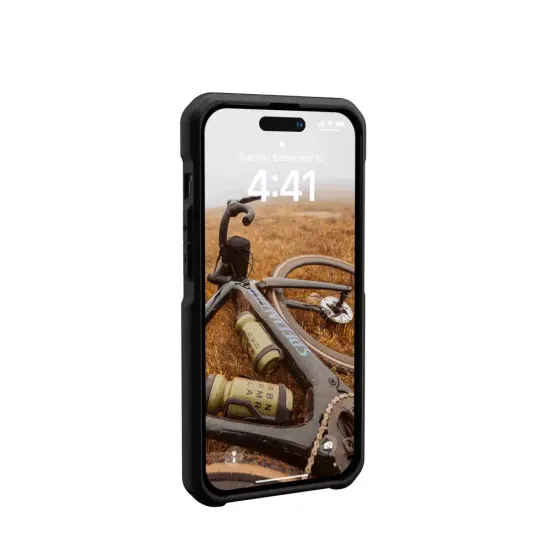 Чехол с поддержкой MAGSAFE Uag Metropolis LT ткань Kevlar для iPhone 14 Pro Max 6.7", цвет черный (Black)