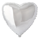 Шар фольгированный Сердце 81 см (Серебряный)