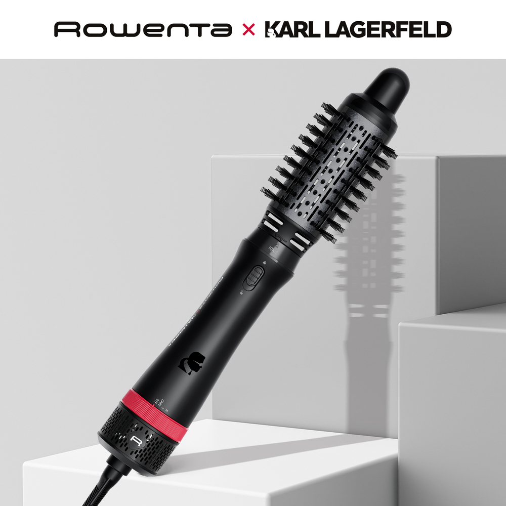 Фен-щетка ROWENTA Karl Lagerfeld CF635LF0 Черный