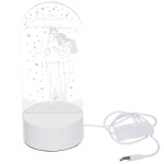 Светильник ночник «3D-Влюбленная пара» на пластиковой подставке, с включателем USB