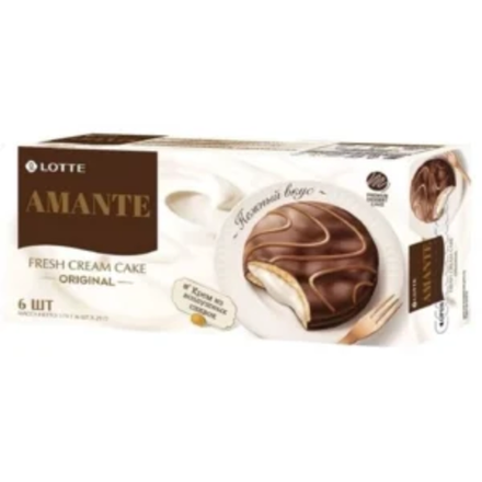 Пирожное глазированное сливочное Amante 170 гр