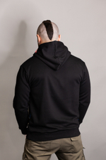 Худи Варгградъ мужское чёрное-синее «Паттерн ведьмин круг» без начёса