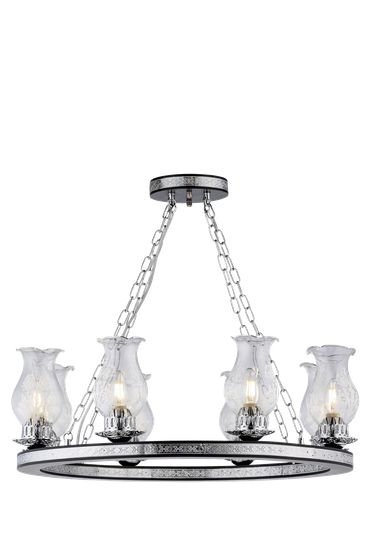 85649/8B WENGUE+CH (1) Люстра