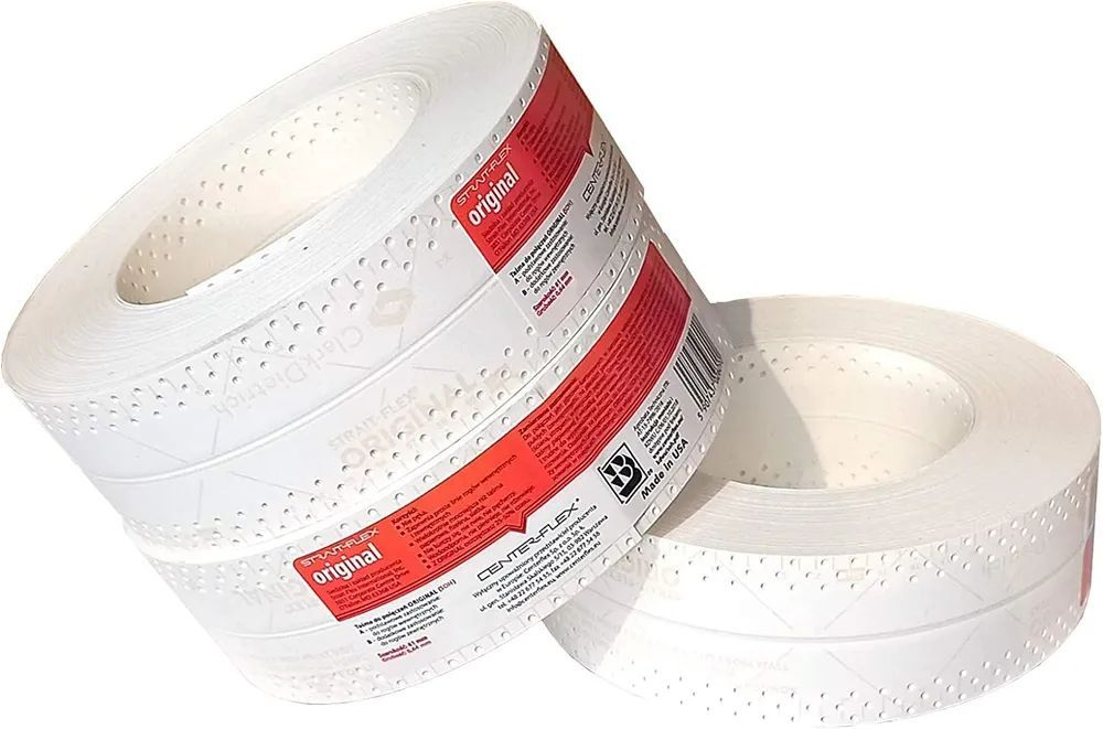 Лента углоформирующая армирующая 30м ,ш/57мм,толщ/0,41мм Tuff-Tape Strait-Flex