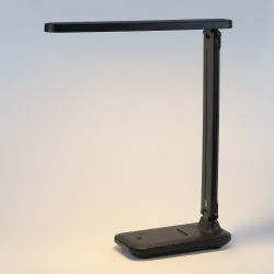 Настольный светильник ЭРА NLED-495-5W-BK светодиодный аккумуляторный черный | Светодиодные настольные лампы