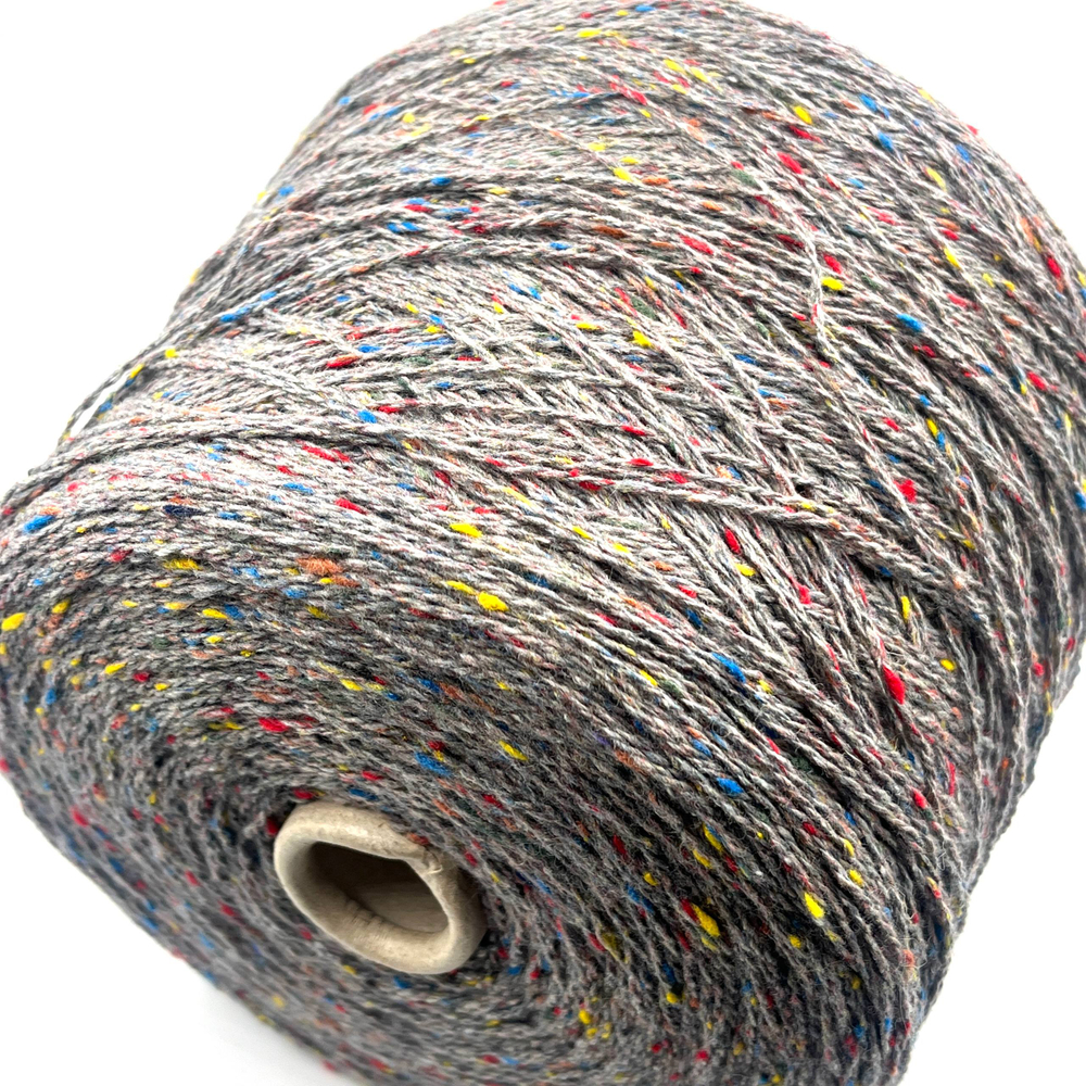 Silver твид меринос 70%, шелк 30%, 400м в 100г, серый