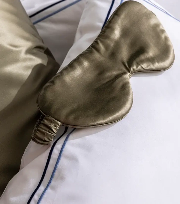 Маска для сна - цвет капучино (серо-бежевый)