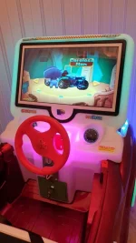 Автомат качалка с видео игрой «Ретромобиль»
