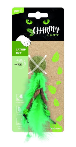 Игрушка для кошек с кошачьей мятой CHARMY зеленая