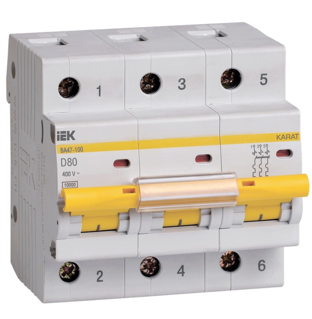 Автоматический выключатель  IEK MVA40-3-080-D