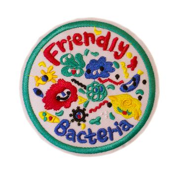 Нашивка на рюкзак и на одежду. Friendly Bacteria