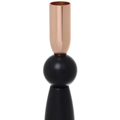 Подсвечник «FARY TALE» 9*32 см, Черный/золото