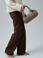 Замшевая сумка Curl DBR 31363 капучино