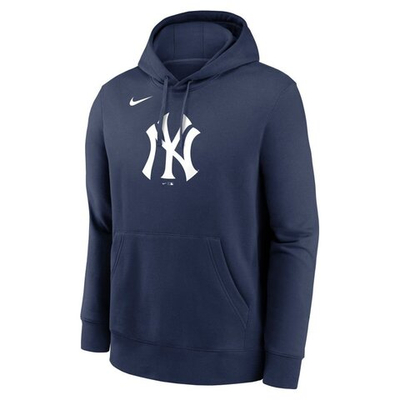 Толстовка NIKE MLB LOGO CLUB FLEECE HOOD NEW YORK YANKEES MIDNIGHT NAVY 44B