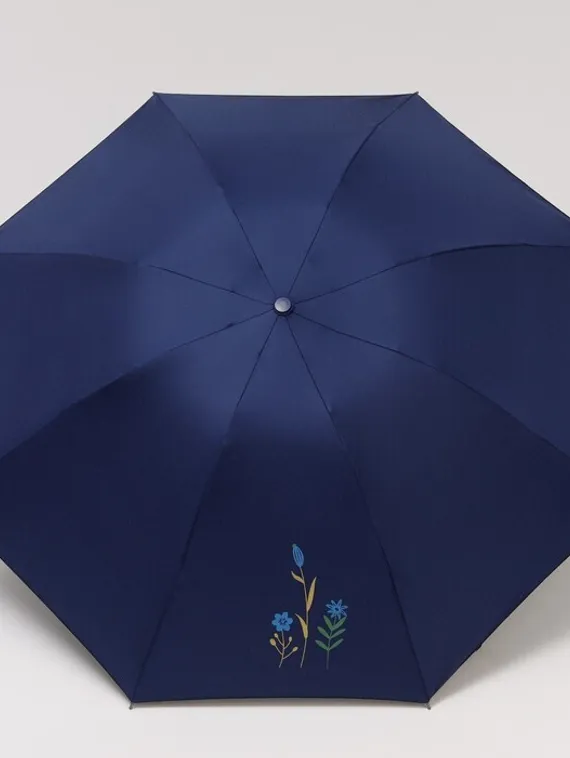 Зонт механический «Цветы», ветроустойчивый, 4 сложения, 8 спиц, R = 48 см, цвет МИКС