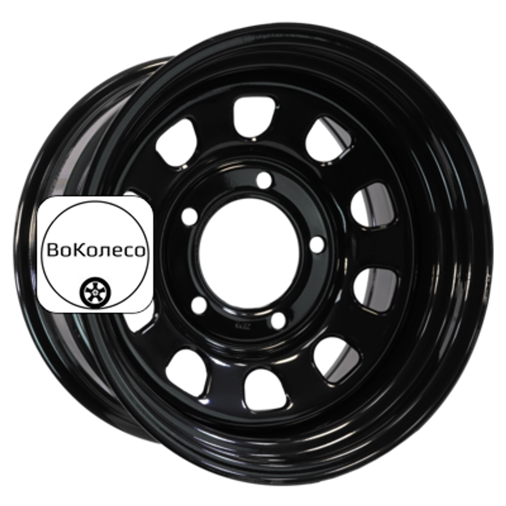 9x17/5x165,1 ET0 D121 Dodge Ram 2500/3500, Hummer H1/H2 Semicircle Gloss Black (LTM) ZEPP 4x4