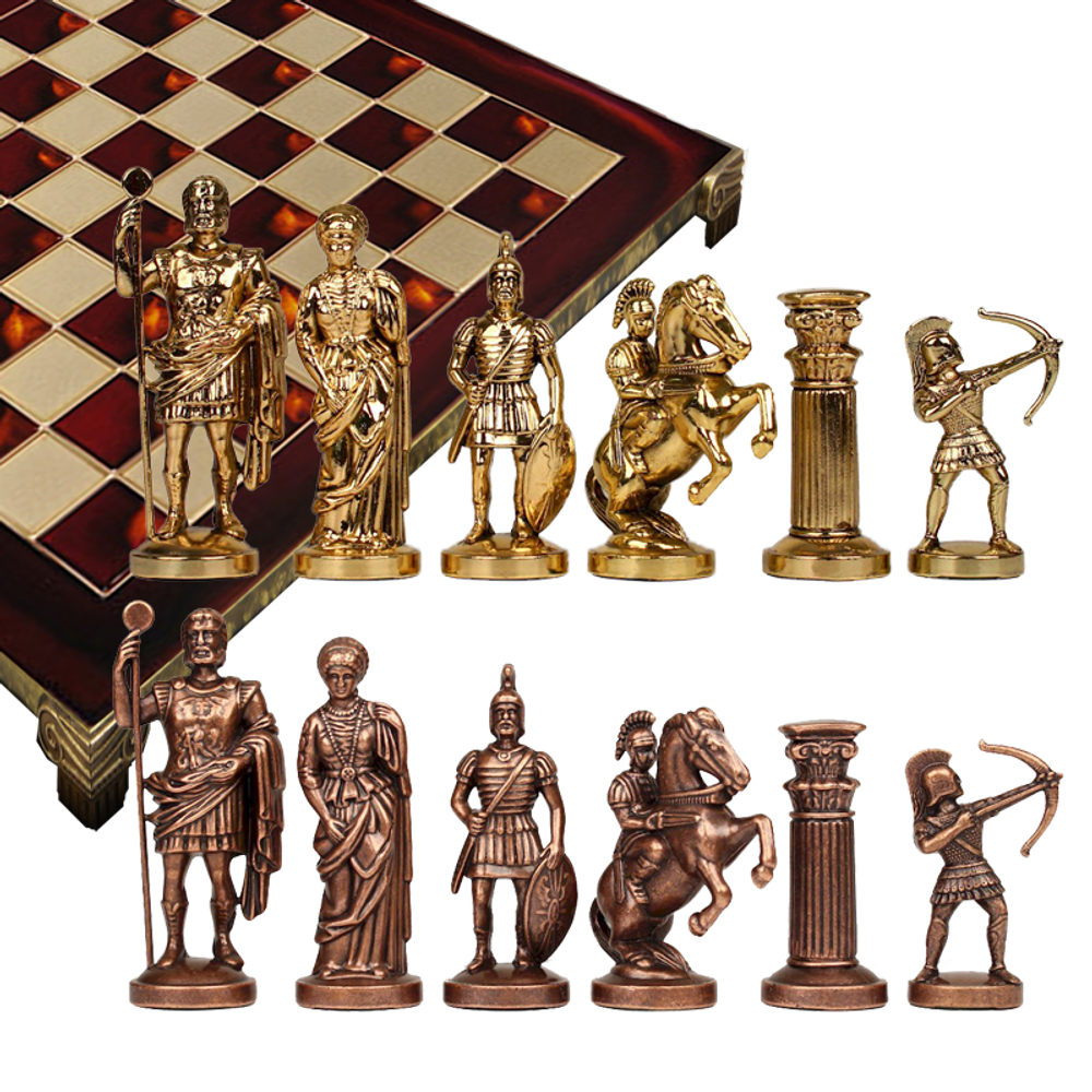 Manopoulos Шахматы подарочные Античные войны