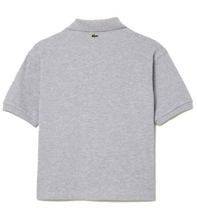 Футболка для мальчика теннисная Lacoste Cotton Pique Print Polo Shirt - grey