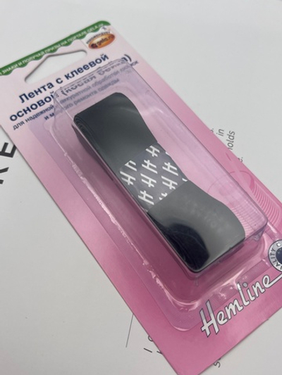 Лента с клеевой основой (косая бейка) черная