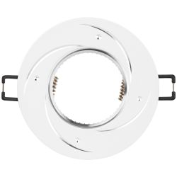 Светильник встраиваемый алюминиевый ЭРА KL43 WH/1 под лампу MR16 GU5.3 белый