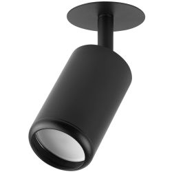 Светильник встраиваемый алюминиевый ЭРА KL106 BK под лампу MR16 GU10 черный матовый | Алюминиевые встраиваемые светильники