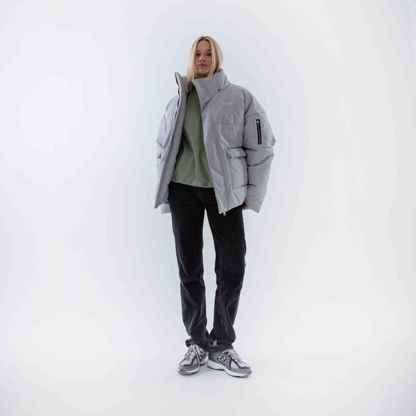 Куртка DD24 серая - фото 3