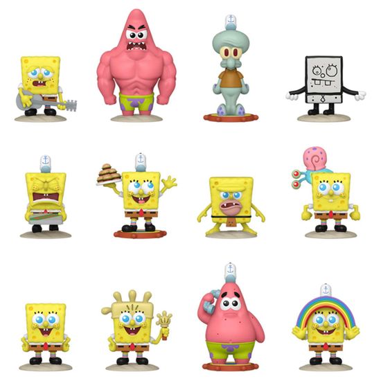 Фигурка Funko Mystery Minis Spongebob SquarePants 25th 1 штука (из12) 76102 / Фигурка Фанко Минис по мотивам мультсериала "Губка Боб Квадратные Штаны", случайная