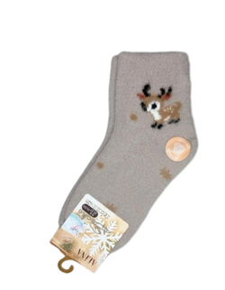 Детские носки "пушистые" из шерсти - набор 30 пар