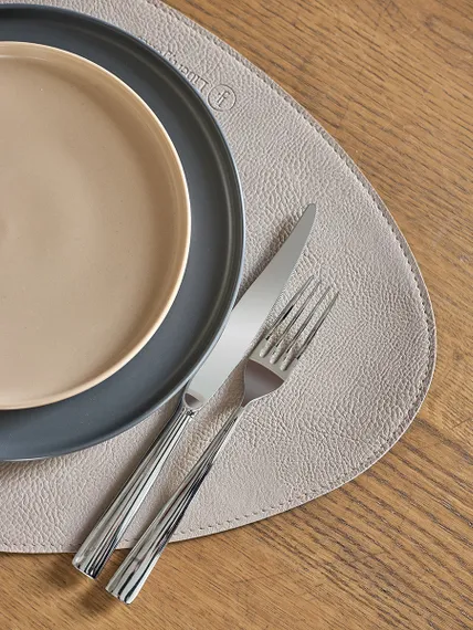 Набор из 4-х двухсторонних сервировочных салфеток drop, 33х41 см, шоколадный/бежевый