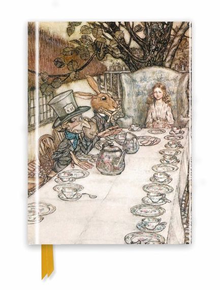 Bloknot \ Блокнот \ Notebook  Rackham: Alice In Wonderland Tea Party (Foiled Journal)