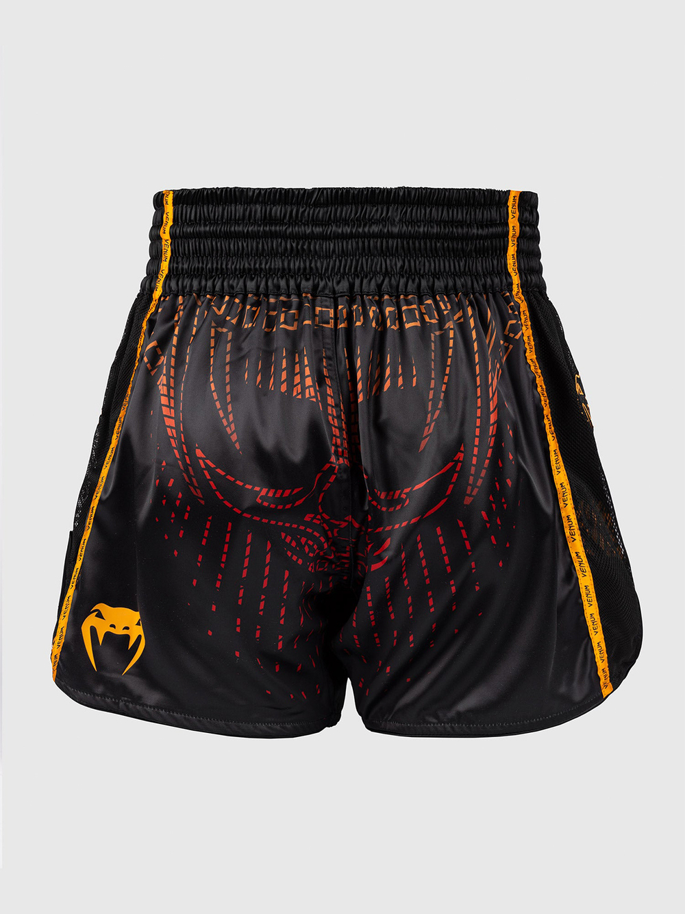 Шорты тайские Venum Quetzal Fury Black/Fury Red/Tangerine