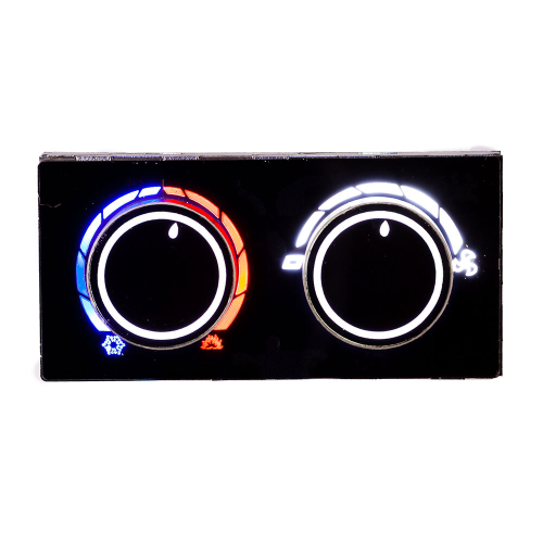 Ручки управления блоком отопителя для ваз 2110, 2111,2112 панель до 2005 г с белой подсветкой