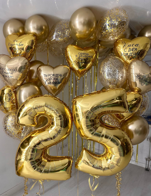 Воздушные гелиевые шарики с доставкой по Хабаровску №4674