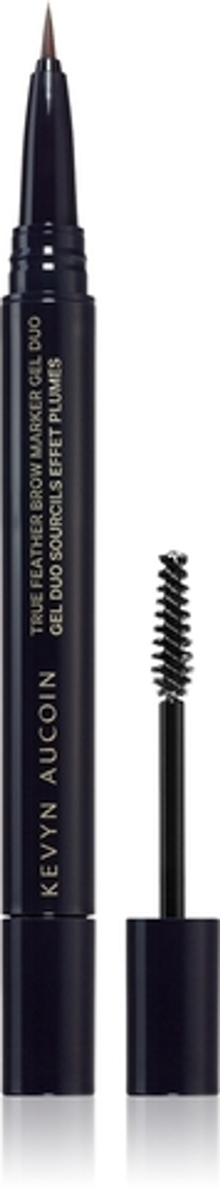Kevyn Aucoin True Feather Brow Marker Gel Duo - Ручка для бровей с щеточкой, 0,4 ml