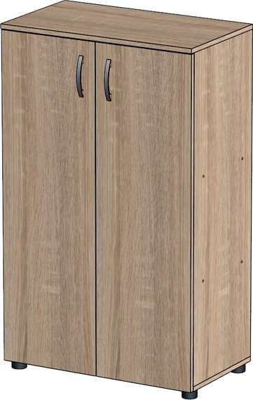 Стеллаж средний закрытый Стандарт Про дуб сонома