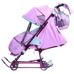 Санки-коляски «Наши детки» 5-2 лиловый (арт. НДТ5-2/4)