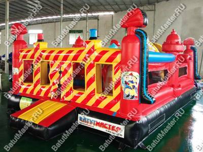 Надувной батут "Пожарная площадка" 6 4 2.8 м