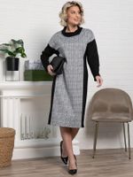 Платье Жанетта (черно-серое) П15128-18М LT Collection