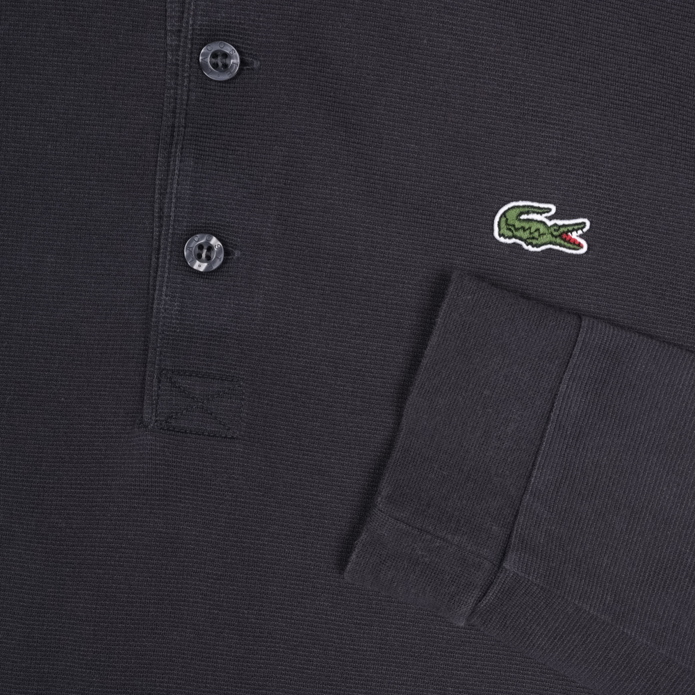 Пепельно-серое лонгслив-поло Lacoste Sport, S