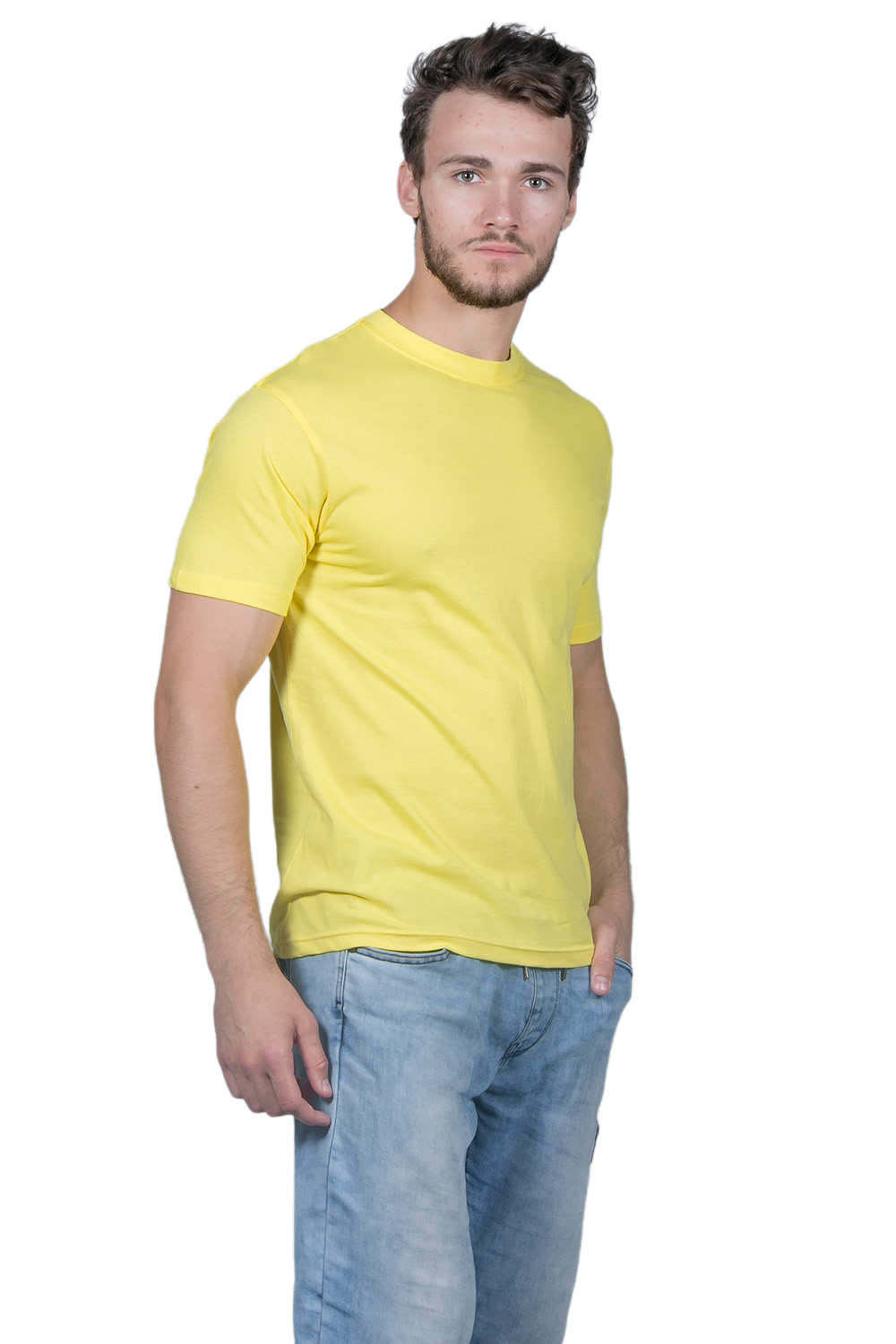 Базовая футболка SWAN - 150 Lux A1, лимонный