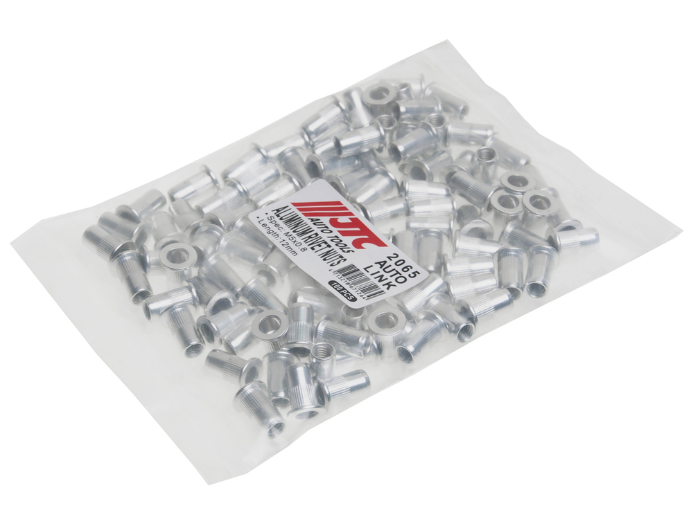 Заклепка резьбовая M5х0.8мм алюминиевая 100шт. JTC