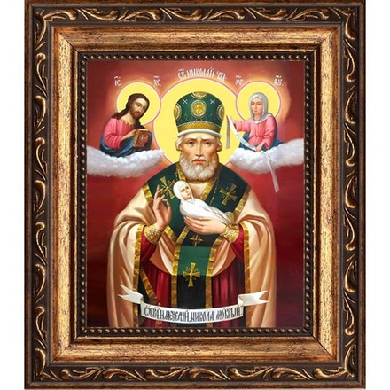 Никола Мокрый. Икона на холсте.