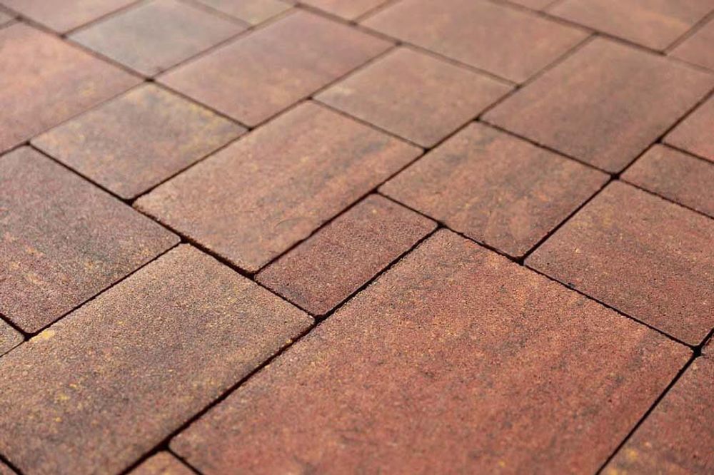 Тротуарная плитка Steingot Бавария, цвет Терракота, Colormix, мультиформат, толщина 60 мм