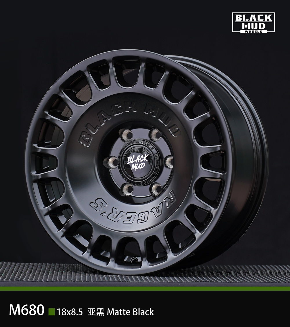 Диск колёсный литой BLACK MUD M680 R17 8.0 ET0 Matte Black